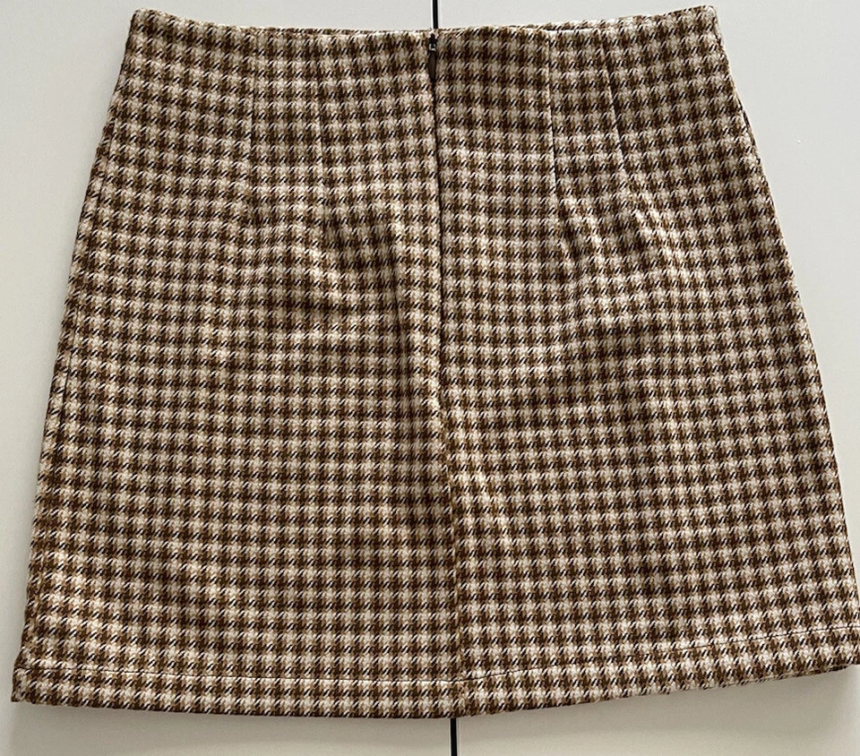 Мини-юбка DOUBLE ZERO размер M клетчатая 15 дюймов/поли/вискоза/спандекс - Изображение 3 из 4