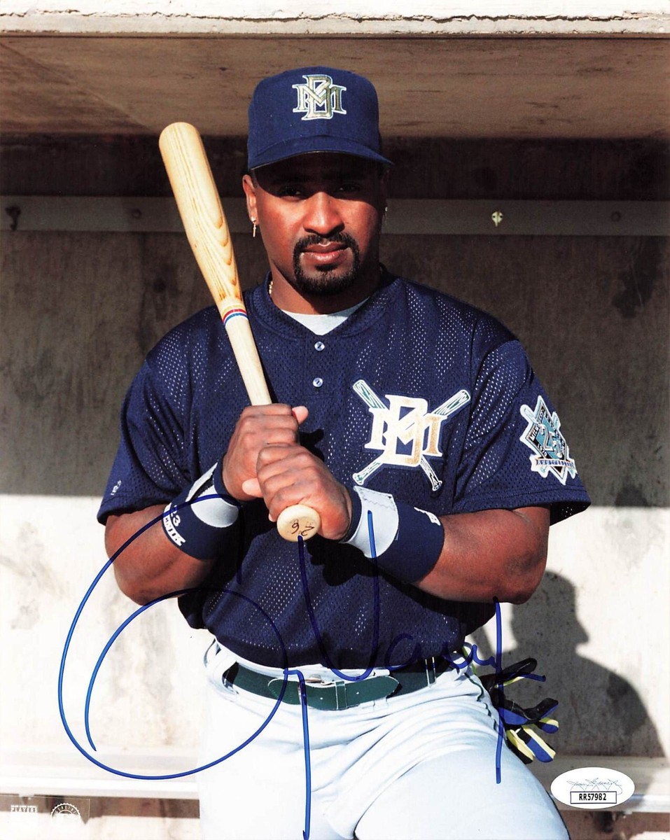 Greg Vaughn Signed 8x10 Photo Milwaukee Brewers (JSA RR57982