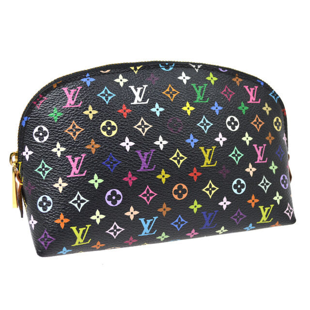Louis Vuitton Cosmetic Pouch Mini Black Canvas for sale online | eBay