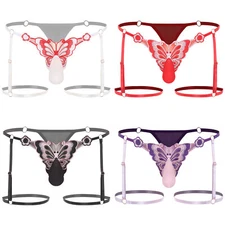 Men G-string Gays Underpants Boxer Shorts Briefs Panties 1Pc Athletic Buckles