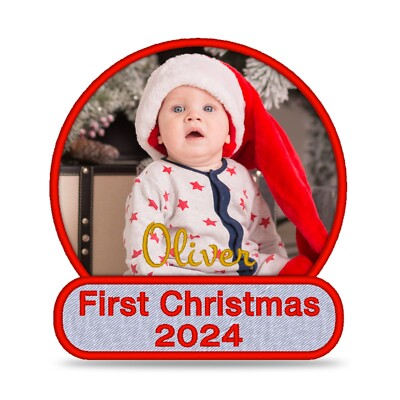 Custom Photo Embroidered Patch - personalised printing fabric memorial badge