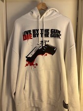VINTAGE Gun Guns Hoodie 3XL 2A 2nd Amendment Heavy Distressed HTF MADE IN USA
