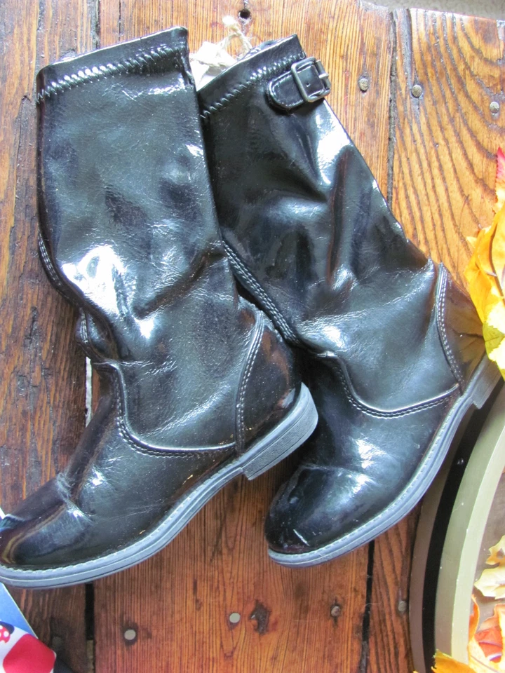 Kenneth Cole Reaction Toddler Girls Boots Faux Leather Black Size toddler 10 VGC - Image 4 of 4