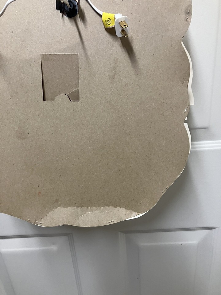 Vintage Winking Santa Window Decor Lighted Christmas Blow Mold Works 18