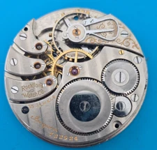 VINTAGE 16 SIZE 17 JEWEL ROCKFORD GRADE 635 MODEL 5 POCKET WATCH PARTS