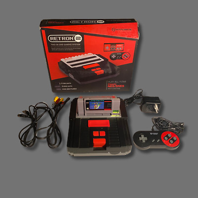 Hyperkin RetroN 2 Gaming Console Bundle w/ Super Mario World (SNES, 1991)