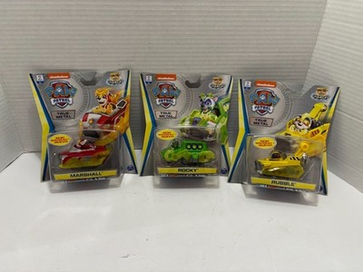 Nickelodeon Paw Patrol Rubble and Rocky & Marshal Animal Rescue Playset Lot 3 Nw