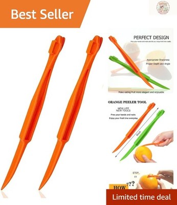 Sharp Blade Citrus Tool Set   Effortlessly Distinct Fruit Peeling Experience