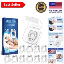 Hygienic Magnetic Nose Clips - 10 Pack for Comfortable  Effective Snoring Aid