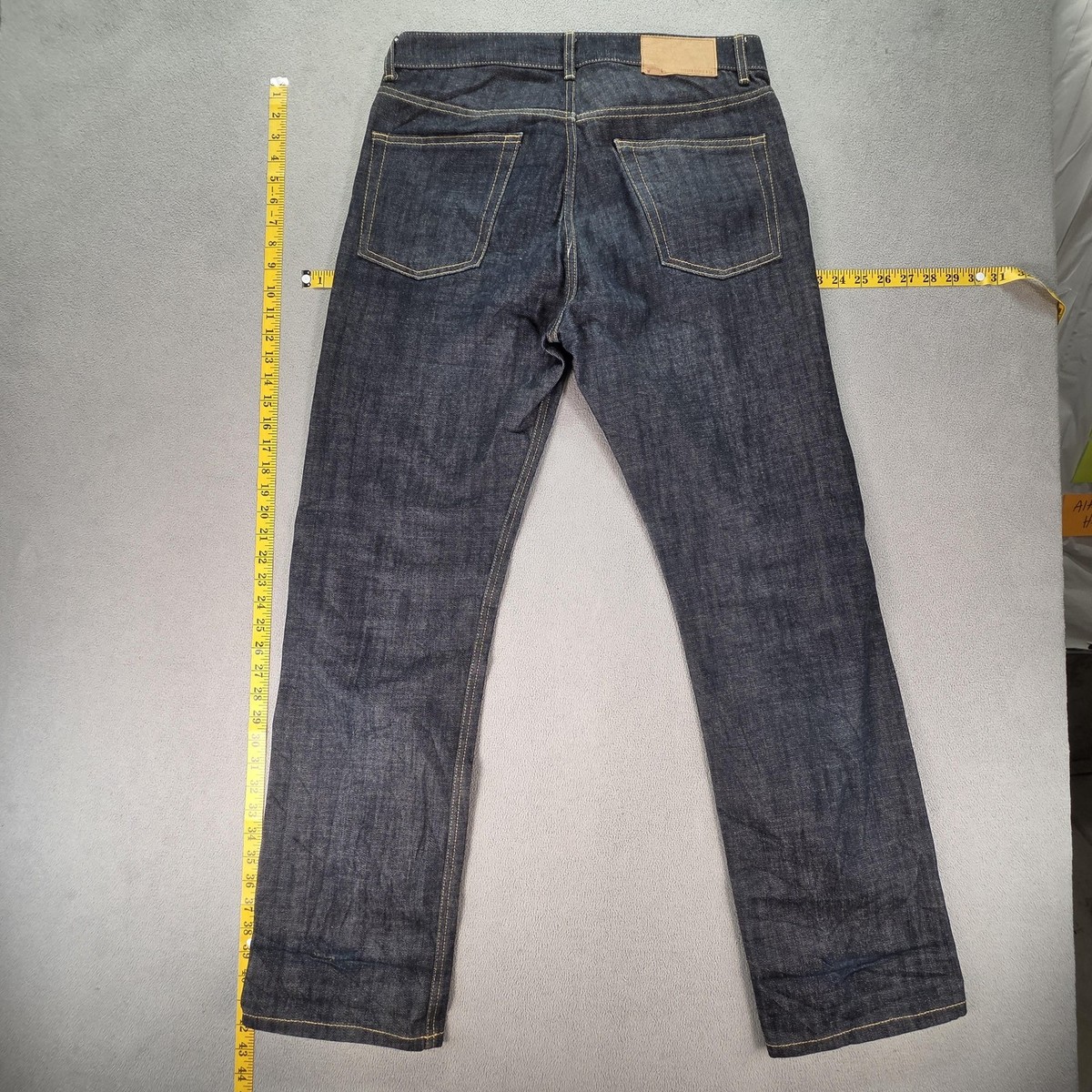 ロビン Uniform Bridge Jeans Mens Selvedge Blue Dark Wash Regular Straight