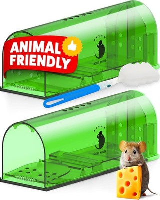 Motel Mouse The Humane Mouse Trap 2 Pack Reusable Catch & Release No Kill New