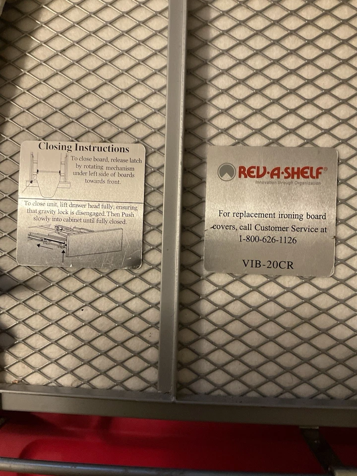 Rev-A-Shelf Pullout Foldaway Ironing Board for Vanity Cabinet Drawer, VIB-20CR - Image 3 of 4