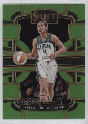 2024 Select WNBA Concourse Neon Green Prizm 48/75 Skylar Diggins-Smith #12 1pz4