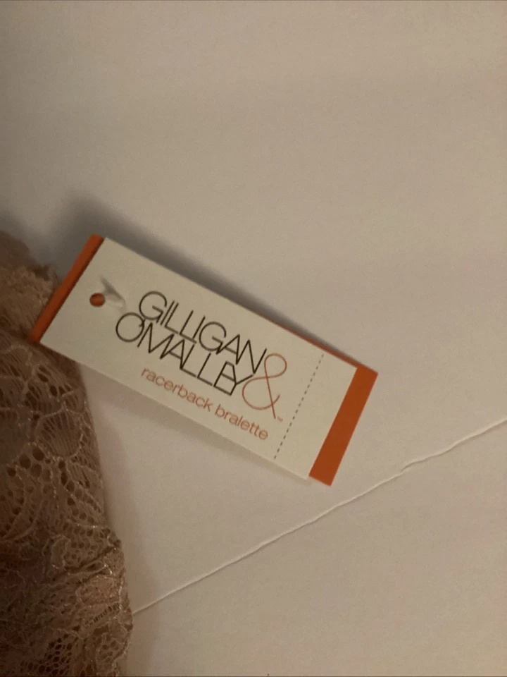 Gilligan O'Malley Racerback Bra Bralette Size XL Lace - No Padding Wireless PINK - Image 2 of 4