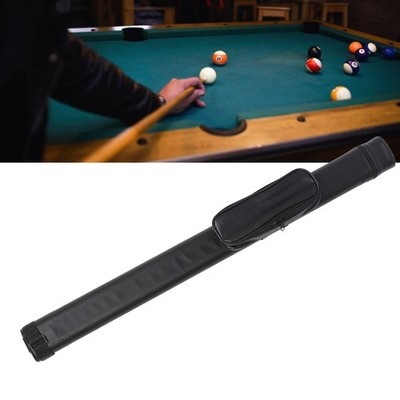 Pool Cue Case PU Portable Foldable Impact Resistant Adjustable Shoulder Stra SET
