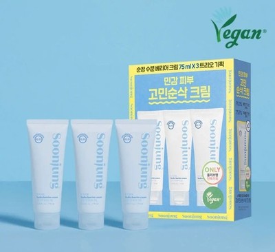 Etude House Soonjung Barrier Trio Cream Set 3EA x 75ml Soon Jung