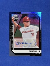 2021 Panini Elite Extra Edition Signatures #120 Zane Mills Auto autograph