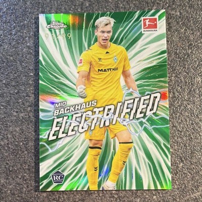 Topps Chrome Bundesliga 25/26 Mio Backhaus SV Werder Bremen Electrified RC /99