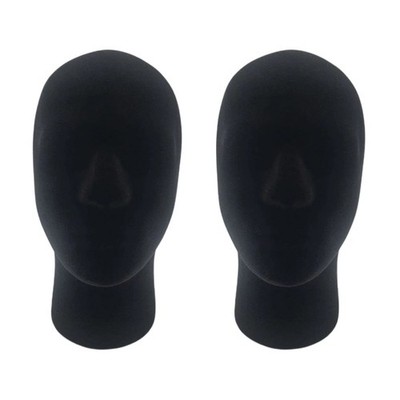2 Pcs Dummy Head for Wigs Hat Holder Display Mannequin Foam Mens