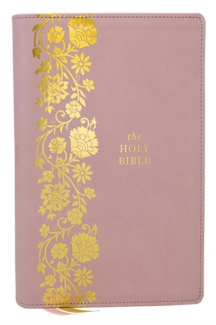 KJV Personal Size Large Print End-of-Verse Reference Bible, Pink Leathersoft,