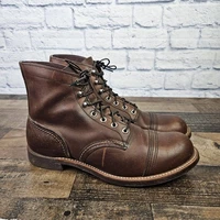 Red Wing 8111 Heritage Iron Ranger Copper Brown Leather Boots Men’s Size 10 D