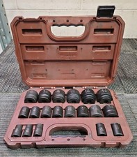 Matco Tools Scp192v 19pc 12 Drive Sae 12pt Adv Impact Socket Set 38-1-12