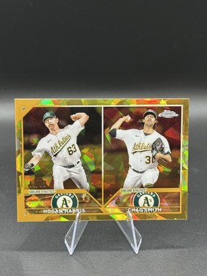 2023 Topps Chrome Update Sapphire Edition - Rookie Combos Harris/Smith Gold /50
