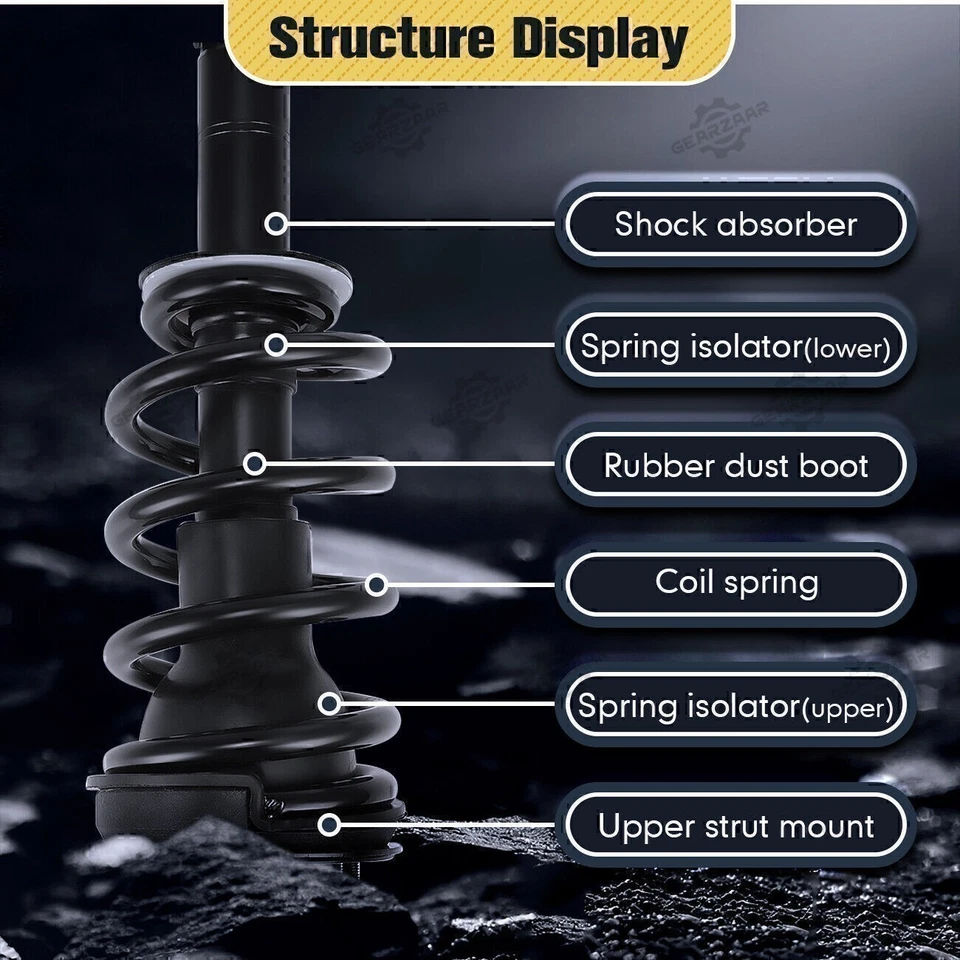 4x Conjuntos de puntal de amortiguador delantero y trasero Magneride para GMC Sierra 1500 Denali 2015-2020 Foto 4 de 4