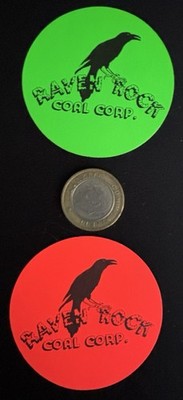 Vintage Mining Decals Raven Rock Coal Corp Lot Of 2
