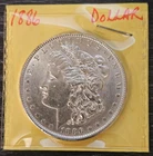 1886 MORGAN SILVER DOLLAR $1 UNITED STATES COIN