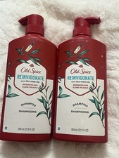 Old Spice Reinvigorate Shampoo With tea tree oil 21.9oz Lot Of 2