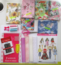 SIMPLICITY S8865 11 " FASHION DOLL WARDROBE SEWING PATTERN  Fabric and Extras
