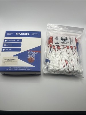 SPERO  PRO BasketBall Net  Thick Durable Quality, 12 Loops. Massiel Net Included