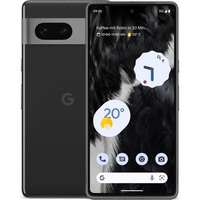 Google Pixel 7 128 GB Obsidian Dual SIM Smartphone Handy Mobiltelefon