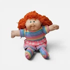 New ListingA76 Vintage Cabbage Patch Red Head Rainbow Outfit Plush 16" Stuffed Toy 1989