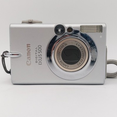 Canon IXUS 500 - 5MP Digitalkamera Silber - geprüft - OHNE Akku/Ladegerät