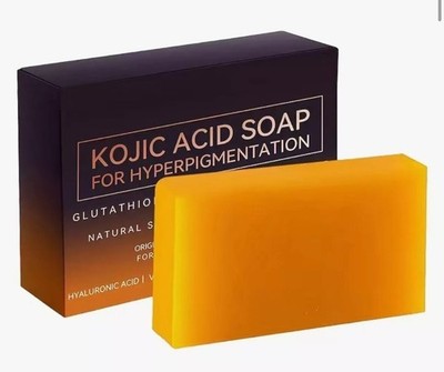 2 Pack Kojic Acid Dark Spot Remover Soap Bars with Vitamin C, Retinol, Collagen