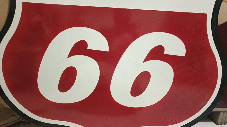 Phillips 66  wt Porcelain Enamel Heavy Metal Varaition Sign Double Side - Image 3 of 4