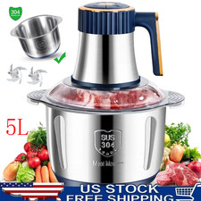 5L Electric Meat Grinder Food Processor Fruits Blender Veg Chopper Sausage Maker