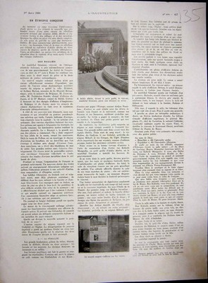 Original alter Vintage Druck Addis Abiba Äthiopien Afrika Französisch 1936 20. Jahrhundert