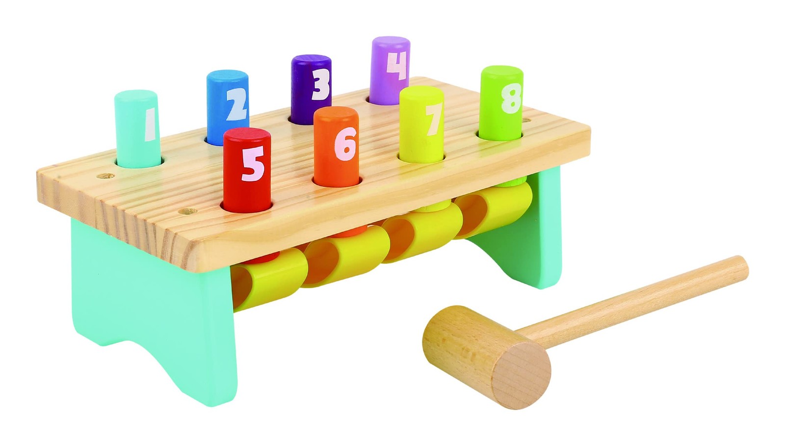 Tooky Toy TK495 Wooden Pound Bench