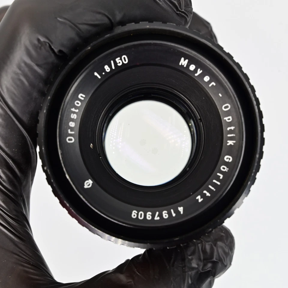 Bonitas marcas ópticas de lente bokeh Meyer-Optik Gorlitz Oreston 50 mm f1,8 M42 cebra Foto 4 de 4