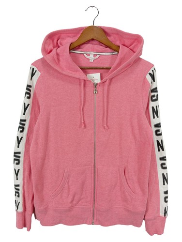 Sweat à Capuche Victoria's Secret Rose Rare - Tie Dye Rose/Ohio, Fermeture Complète, Neuf étiqueté
