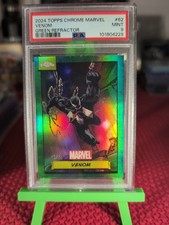 2024 Topps Chrome Marvel Green Refractor No. 62 Venom #83/99