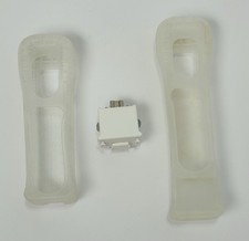 Nintendo Wii Remote Silicone Cover Lot Of 2 w MotionPlus Attachment [Not Tested]