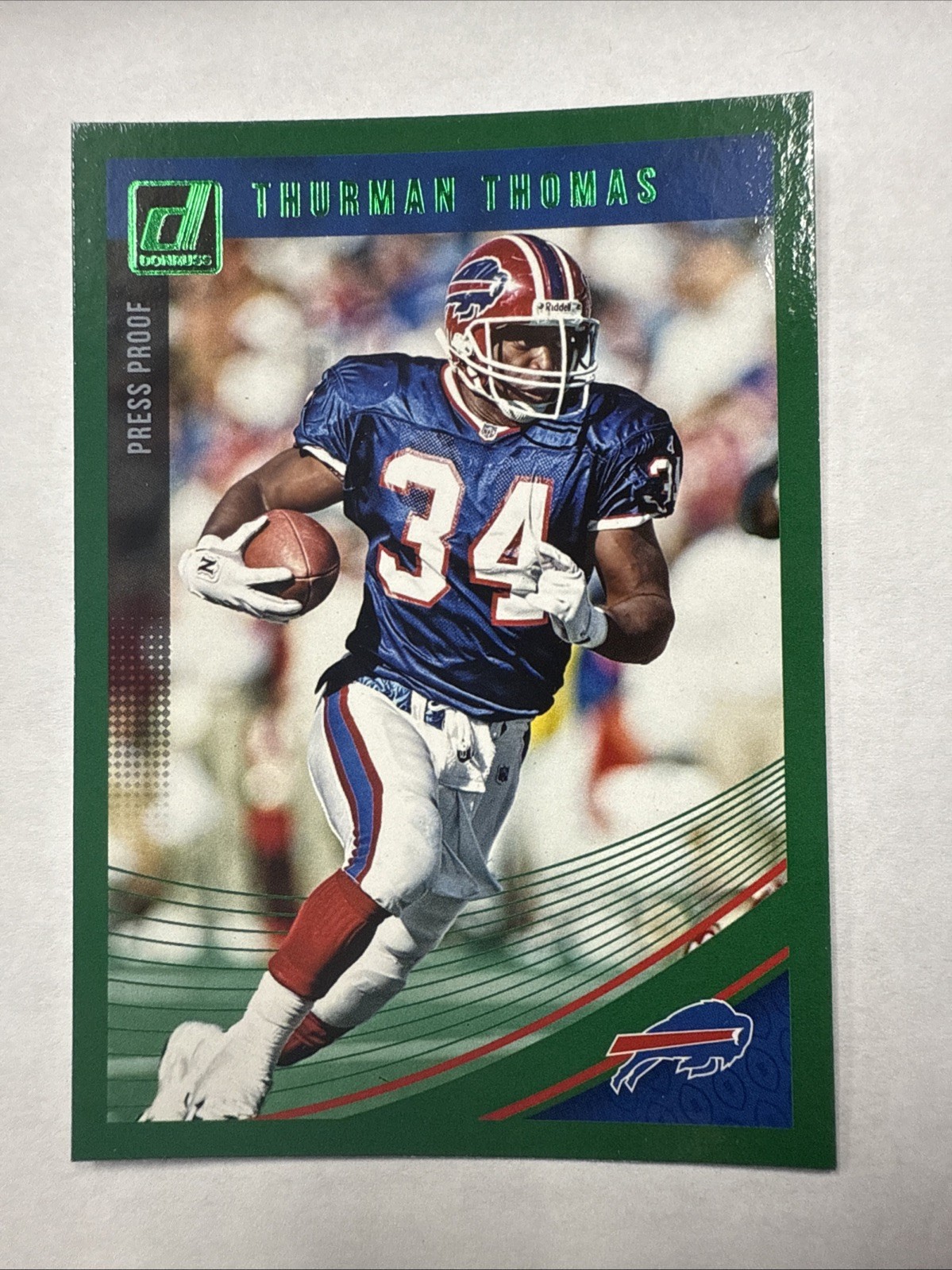 2018 Panini Donruss Press Proof Green Thurman Thomas Card #32 HOF ⚾️🔥