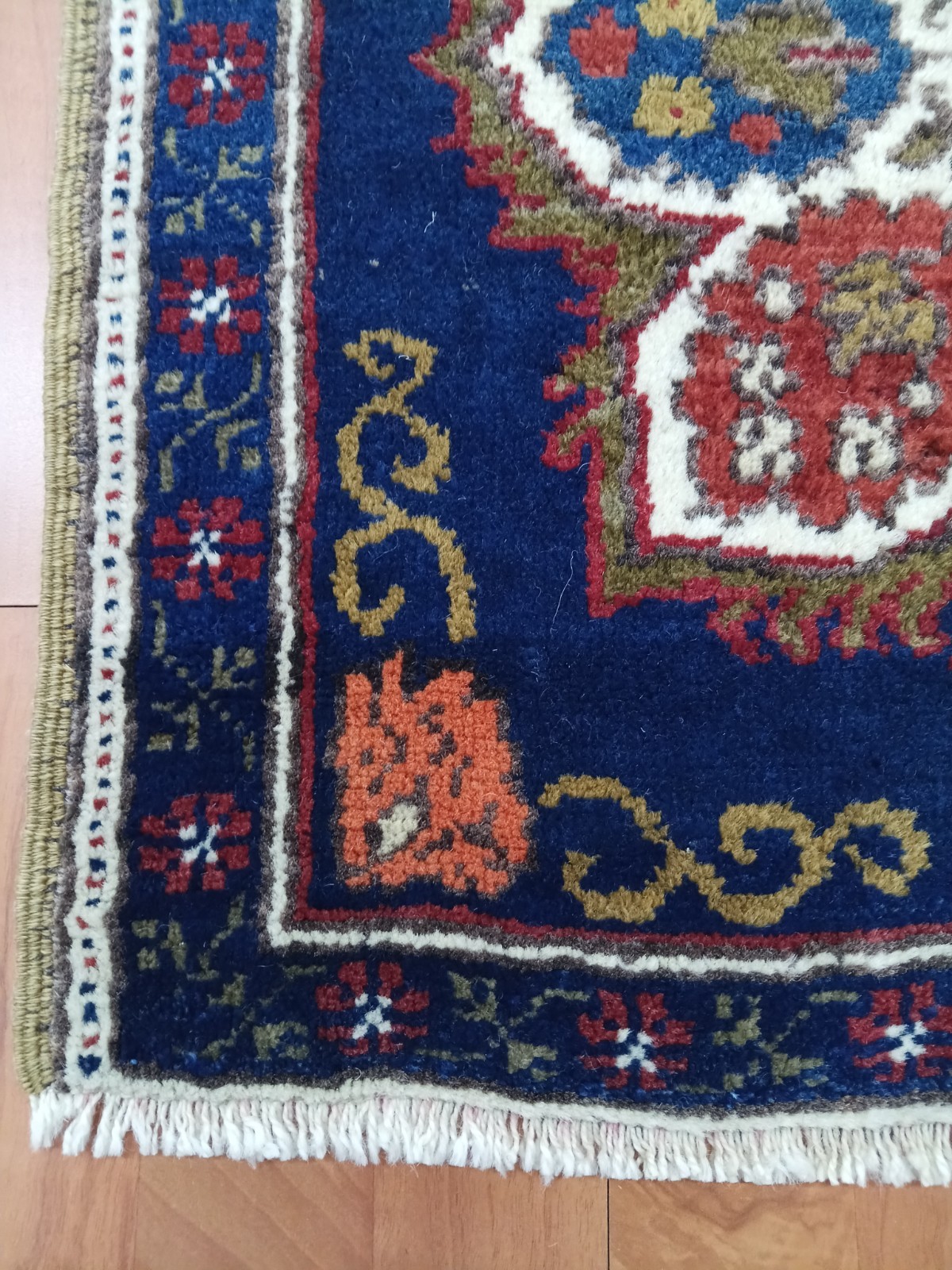 Rare antique blue rug Vintage Oriental Carpet One of a kind Rug Authentic Rug