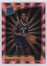 2018 Panini Donruss Rated Rookies Holo Pink Laser 20/79 Aaron Holiday #176 z7j