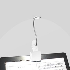 Music Stand Light, Clip on LED Book Lights, USB and AA Battery Operated, Read...