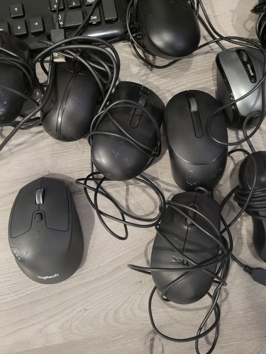 USB Keyboard/ Mouse Business Lot (All Tested) 7 Keyboards 12 Mice Various Brands - Picture 2 of 7